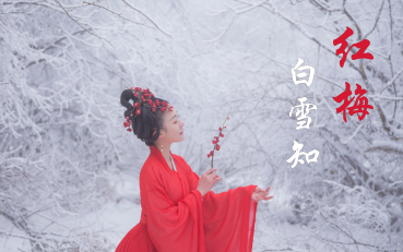 [图]【阿黎】雪中起舞《红梅白雪知》即兴