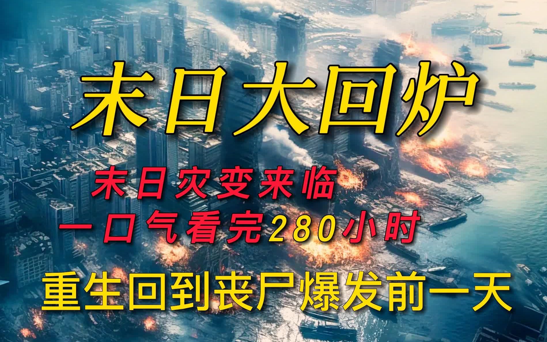 小说剧《末日大回炉》全集,重生回到丧尸爆发前一天,共280小时