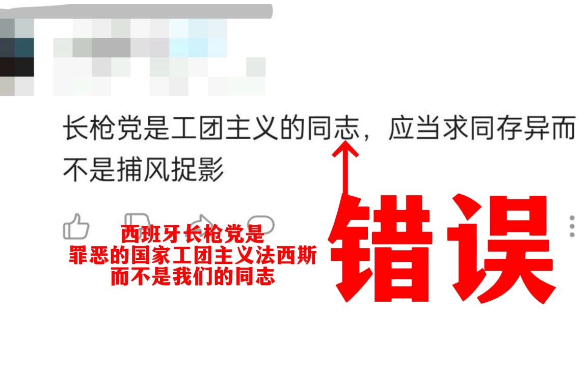 西班牙长枪党并不是工团主义,而是国家工团主义的法西斯哔哩哔哩bilibili