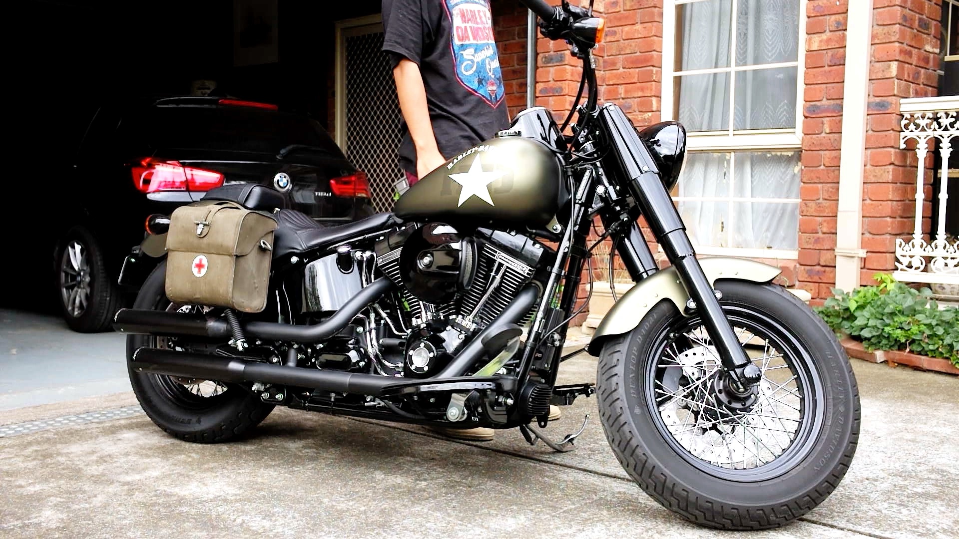 哈雷softtailslims软尾司令声浪