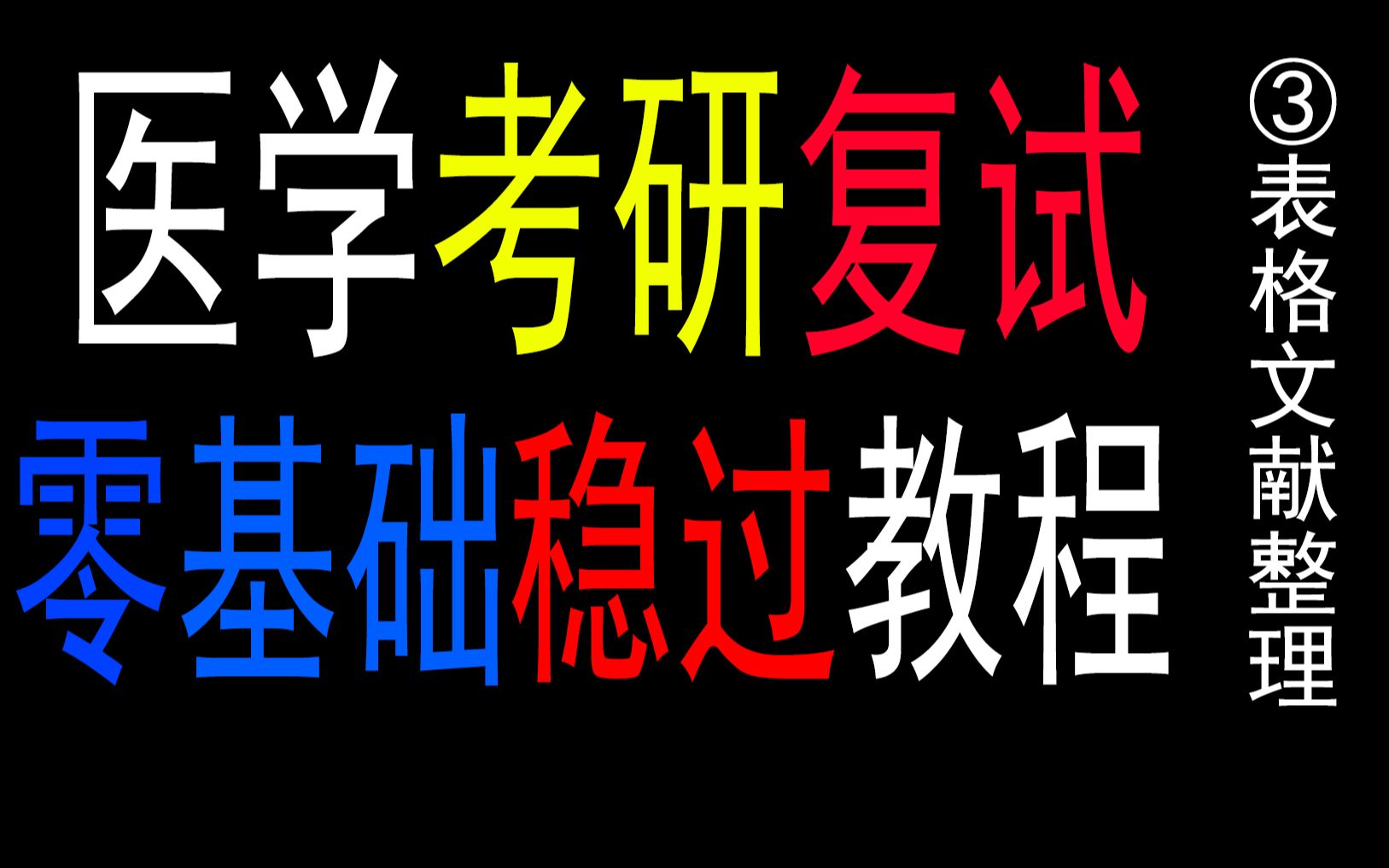 【医学生必看】直博学长手把手带你从零准备考研复试教程第三讲:Excel表格文献整理哔哩哔哩bilibili