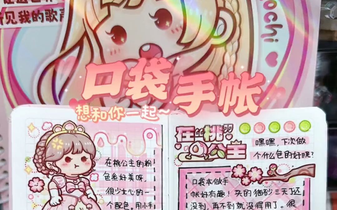 小麻薯 在"桃"公主小麻薯口袋手帐本排版 这次画格子可详细啦