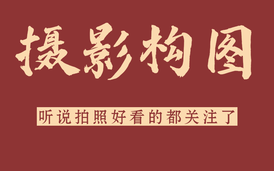 新手必学的10个基本摄影构图技巧,从零开始学摄影搞懂秒变摄影大师!哔哩哔哩bilibili