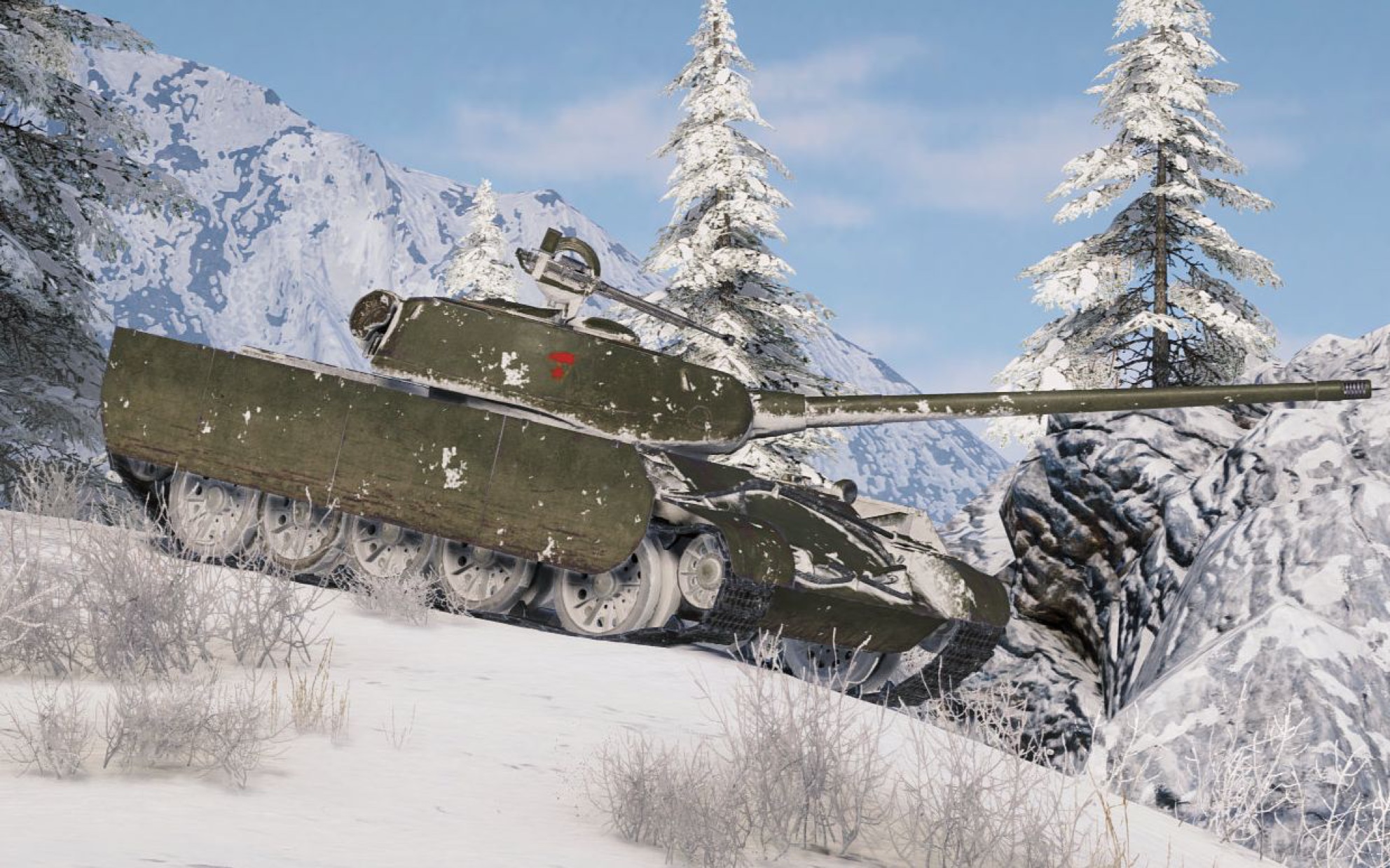 坦克世界闪击战t-44-100三千二百伤把妹