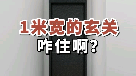 1米宽的玄关,咋住啊?哔哩哔哩bilibili