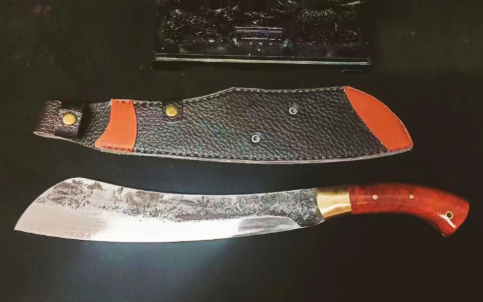 火车弹簧钢手工锻打,野外排障利器【帕兰刀】_哔哩哔哩_bilibili