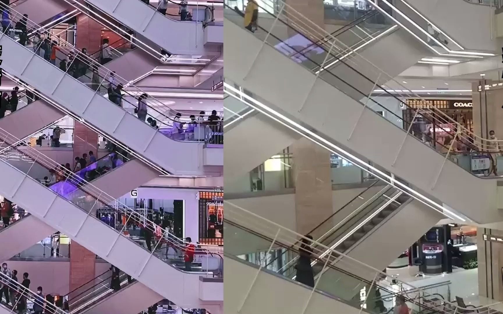 西安小寨商场疫情前后现状:昔日人挤人现在冷冷清清_哔哩哔哩_bili