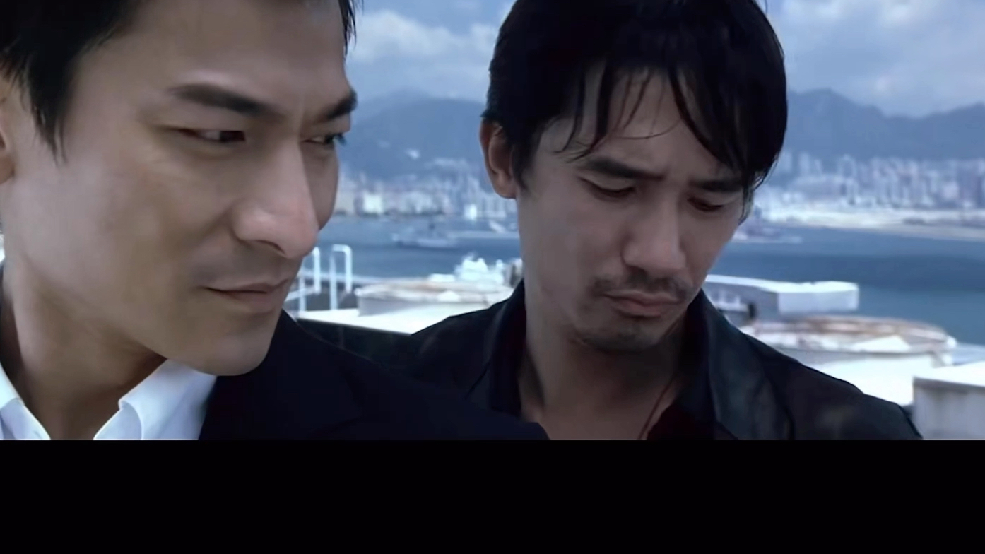 (潮汕话配音)无间道名场面 当潮汕话与潮汕人讲的潮式粤语配进去会