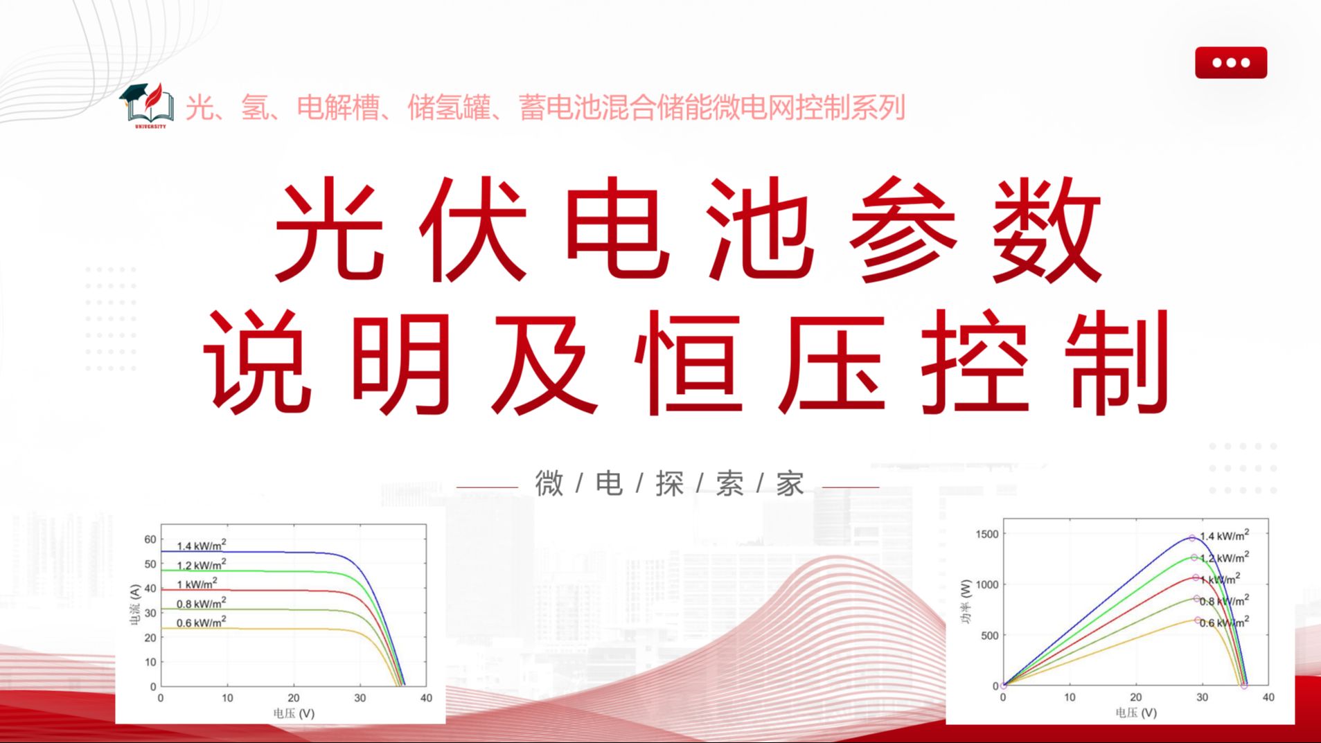 光伏电池参数说明及其恒压控制方法(Simulink光伏模块)哔哩哔哩bilibili