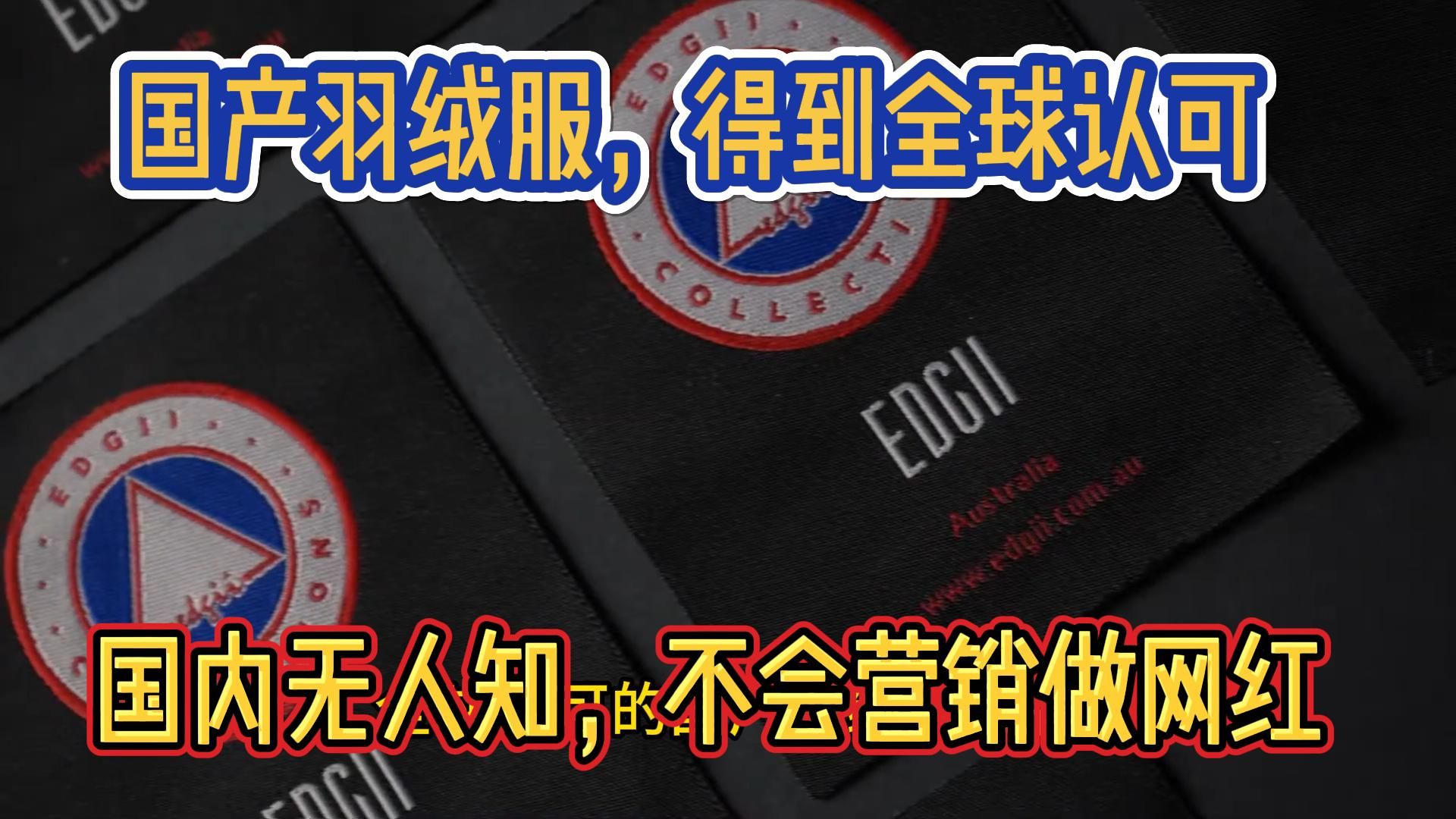 为啥全球认可的国产羽绒服没人知道,说句大实话,不会营销做网红哔哩哔哩bilibili