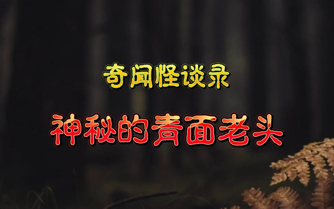 【奇闻怪谈录】老胡同的神秘青面老头,散发着诡异气息「 鬼故事 」「 恐怖故事 」「灵异故事」「民间故哔哩哔哩bilibili