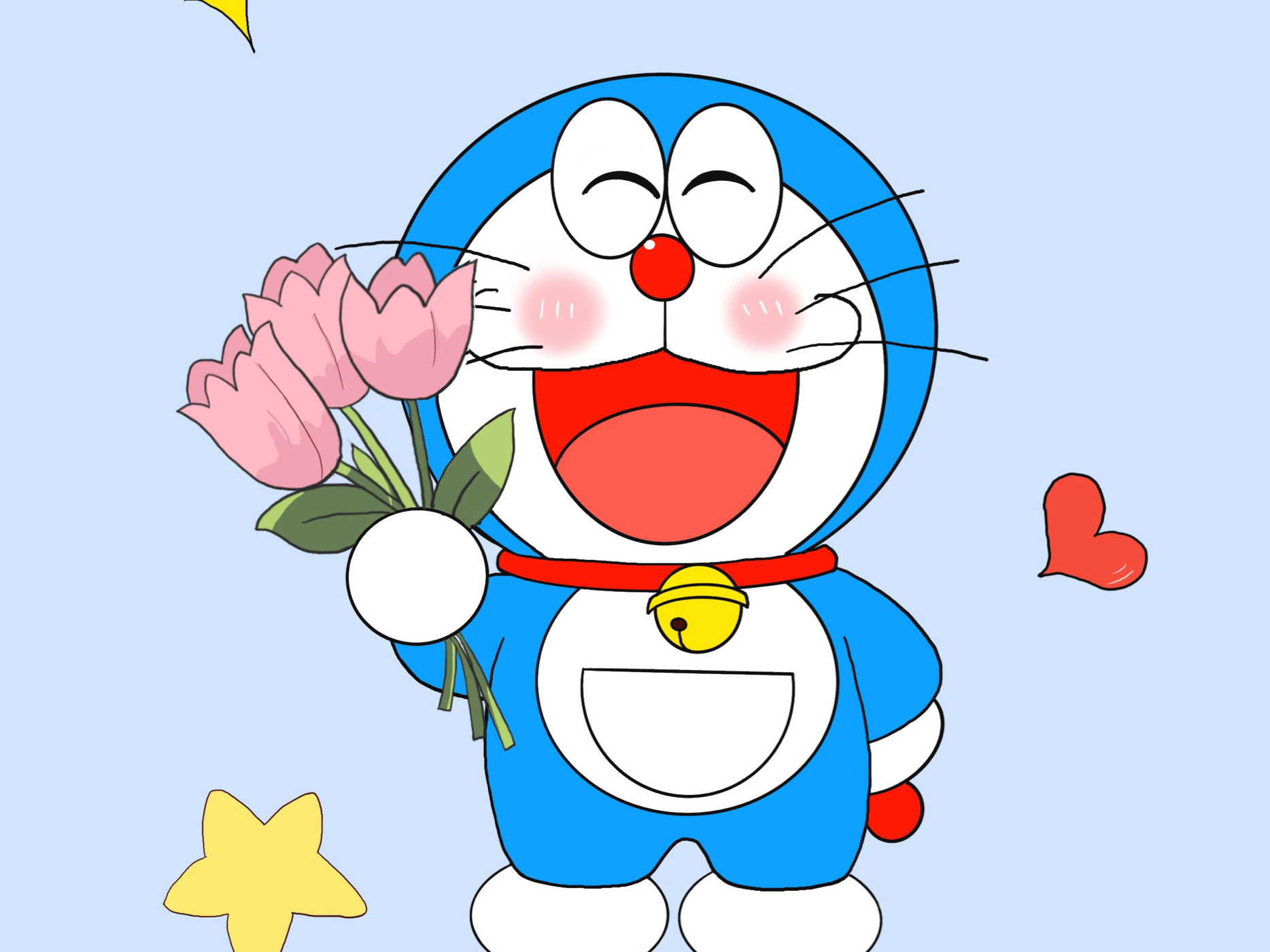 挑战画100张哆啦a梦