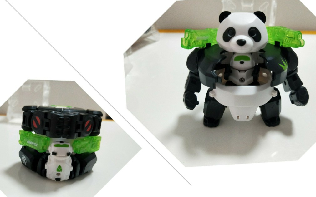 52toys猛兽匣熊猫机甲变形分享