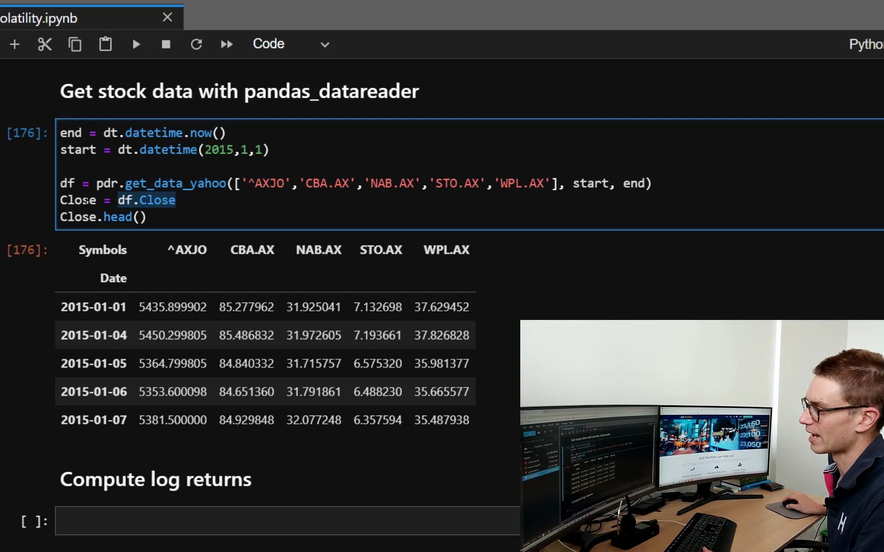 [图]Python for Finance Historical Volatility & Risk-Return Ratios| 财务历史波动