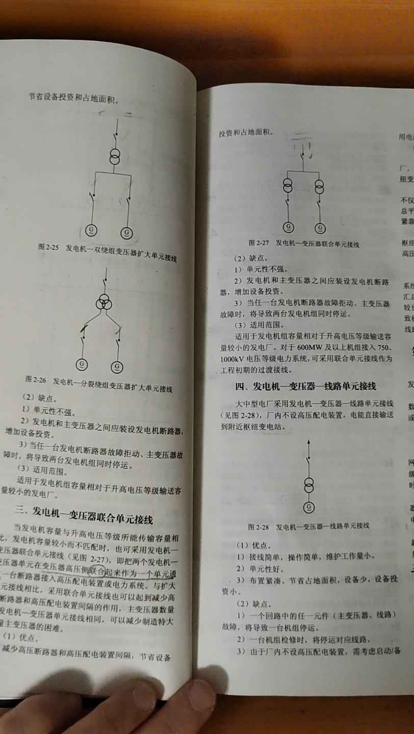 大中型发电厂电气主接线—发电机变压器联合单元接线哔哩哔哩bilibili