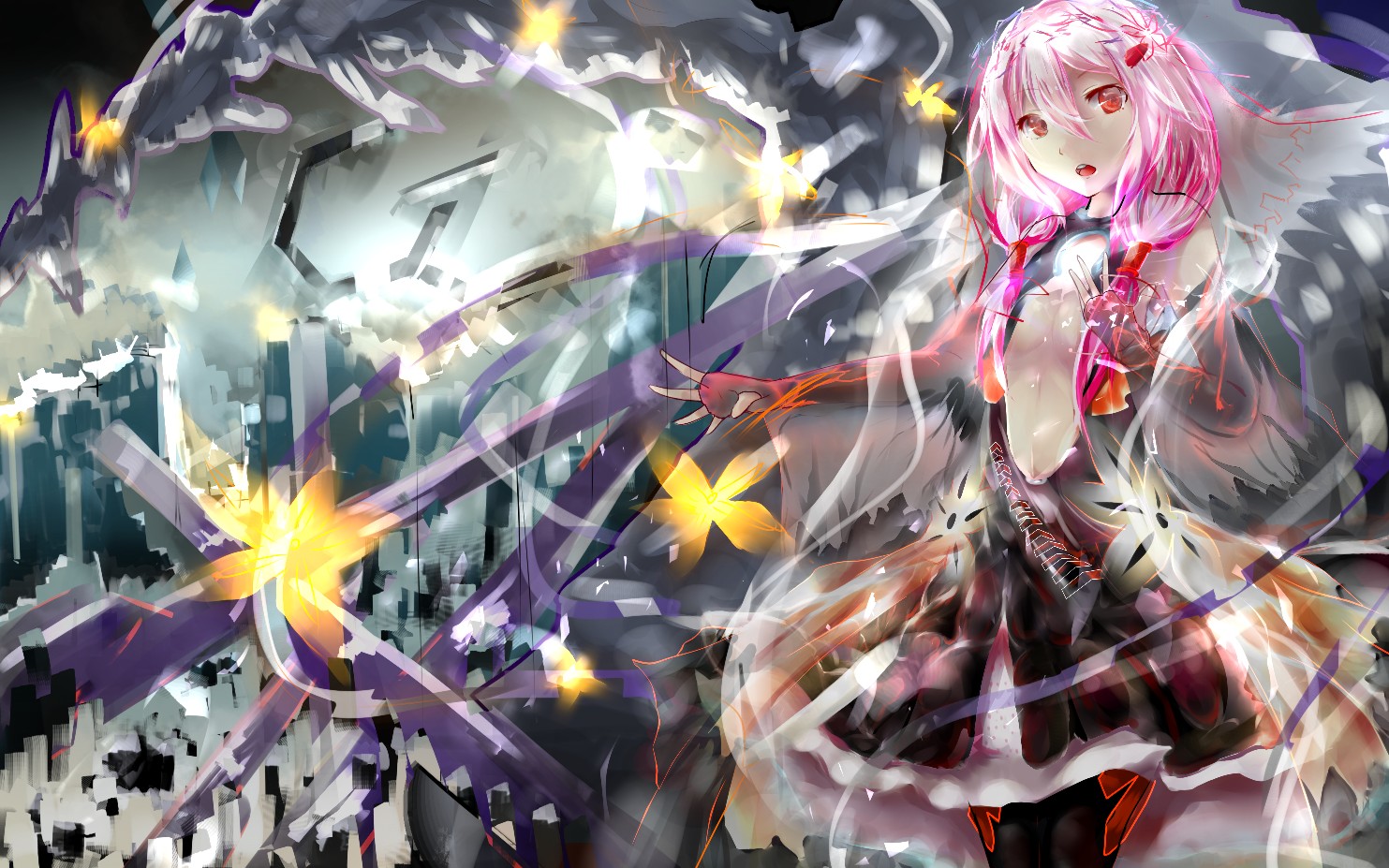 [罪恶王冠/amv]樱花满地集我心,楪舞纷飞祈相随