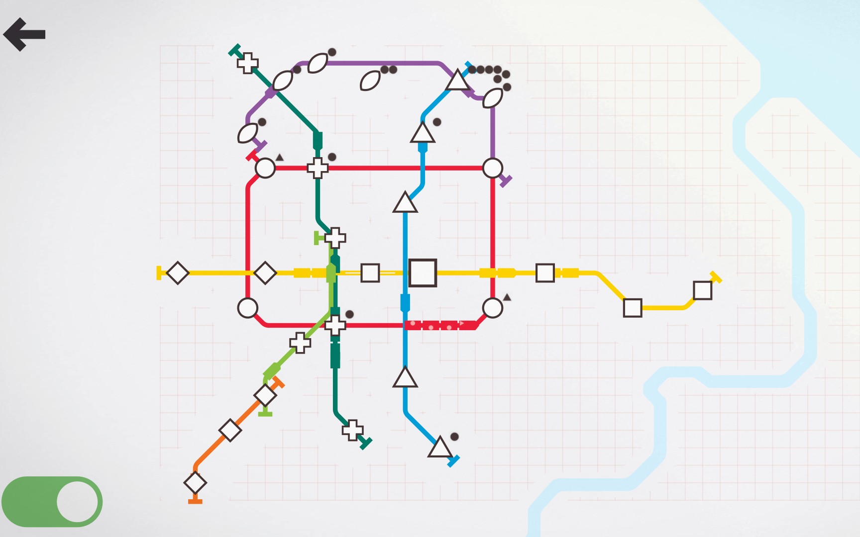 迷你地铁  创意模式北京地铁,模拟模拟线路图