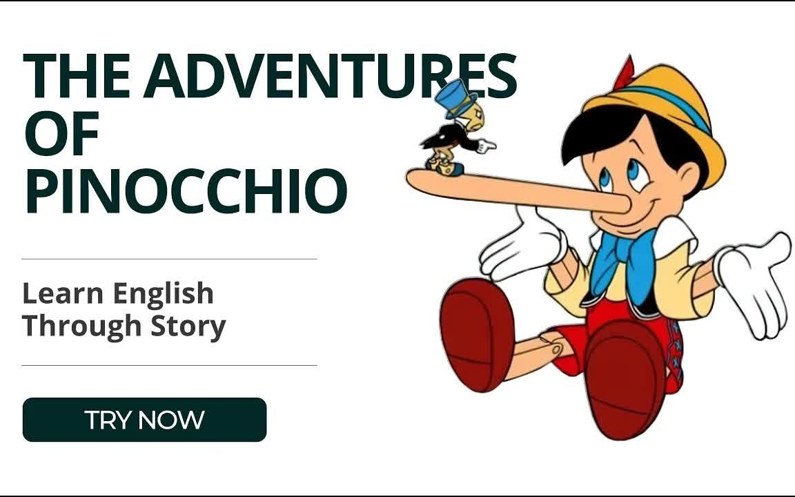 [图]Learn English with Audio Story ★ Subtitles - The Adventures of Pinocchio