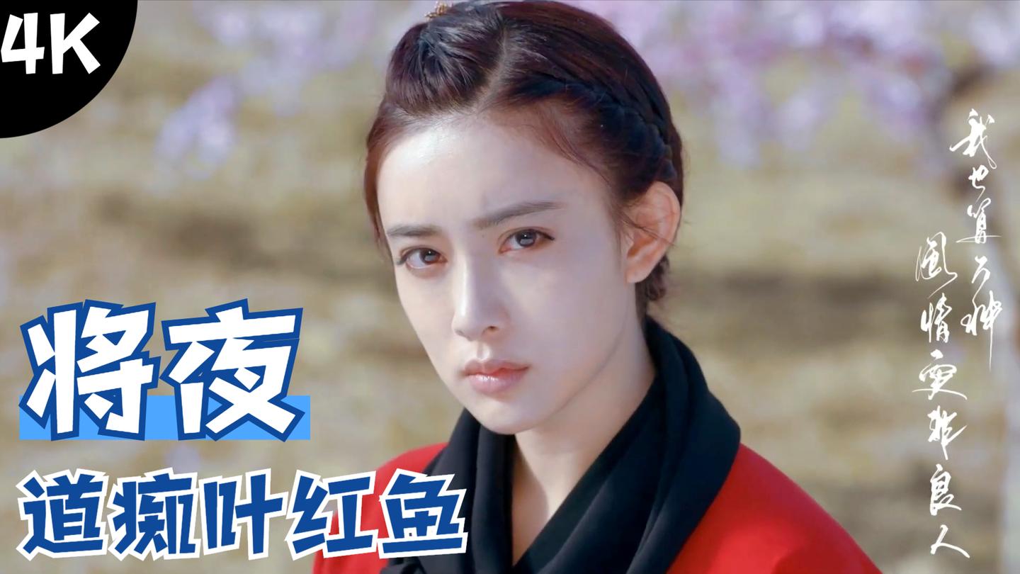 《将夜》主题人物叶红鱼,道痴叶红鱼太美了,一袭红衣英姿飒爽_哔哩