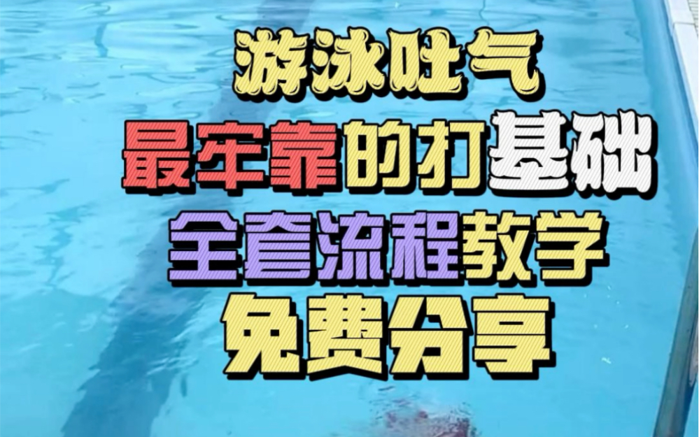 游泳换气最牢靠的打基础全流程教学.#如何学游泳 #怎么学游泳 #游泳换气哔哩哔哩bilibili