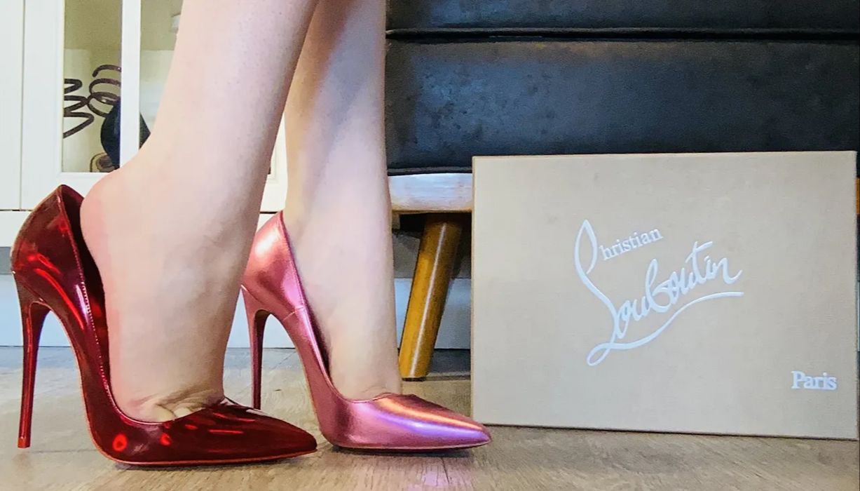 【欧美丽人】Christian Louboutin 粉色高跟鞋试穿哔哩哔哩bilibili