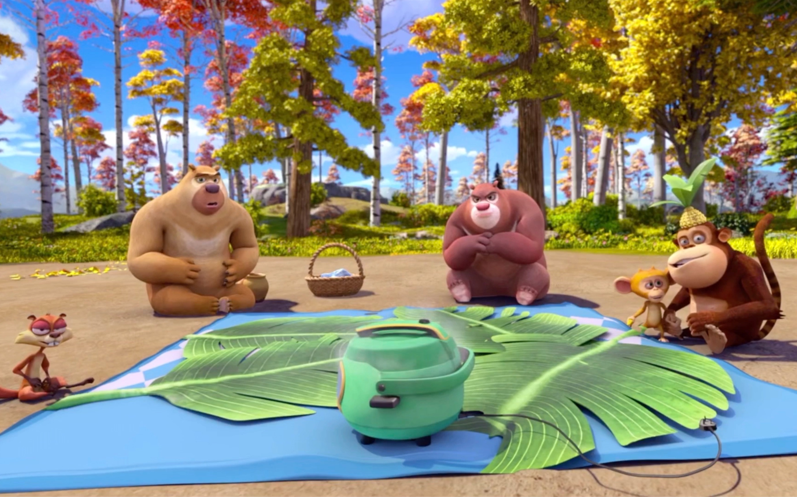 《熊出没之怪兽计划2》第32集看点:逃跑的电饭煲_哔哩哔哩_bilibili
