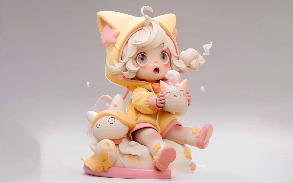 【zbrush手办教程】超可爱的二次元手办,卡通角色案例教程