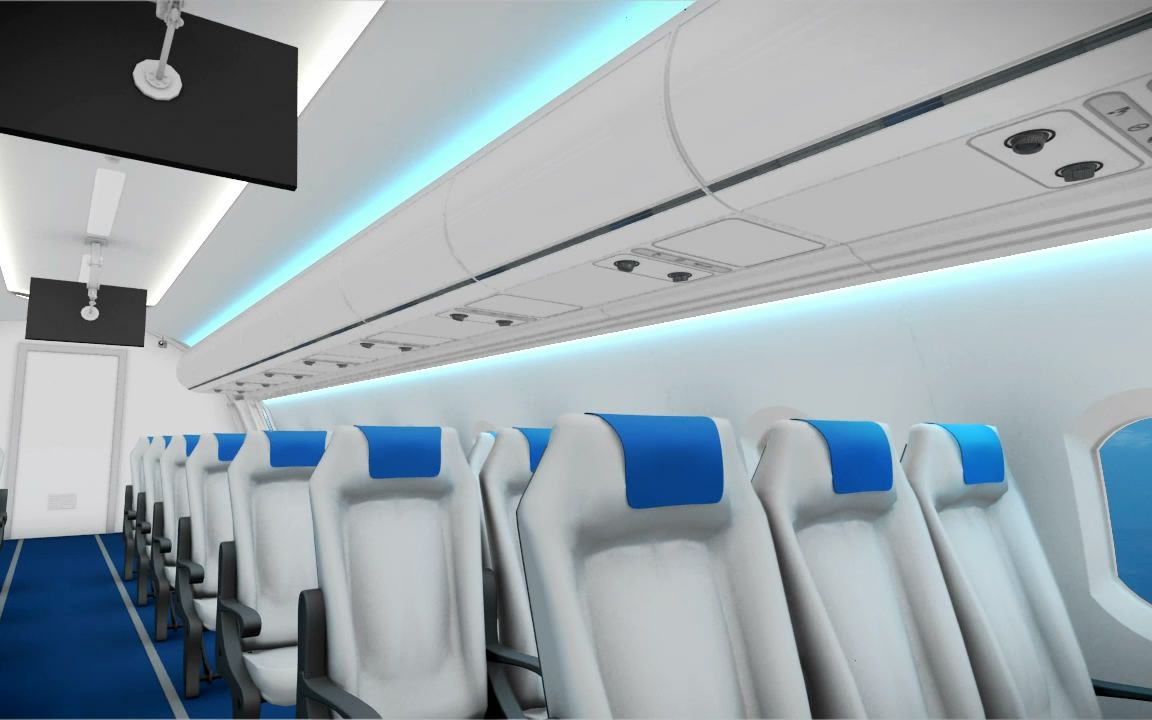 空客c319飞机模拟舱_哔哩哔哩_bilibili