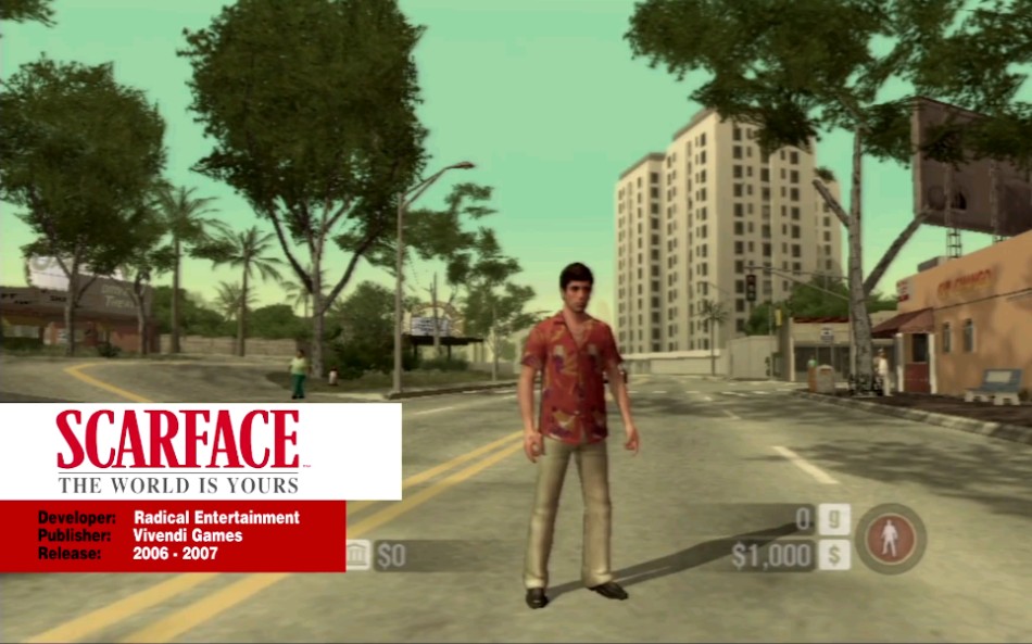 [图]【油管搬运】《疤面煞星：掌握世界》（Scarface:The World is Yours）PS2.XBOX.WII.PC版本对比