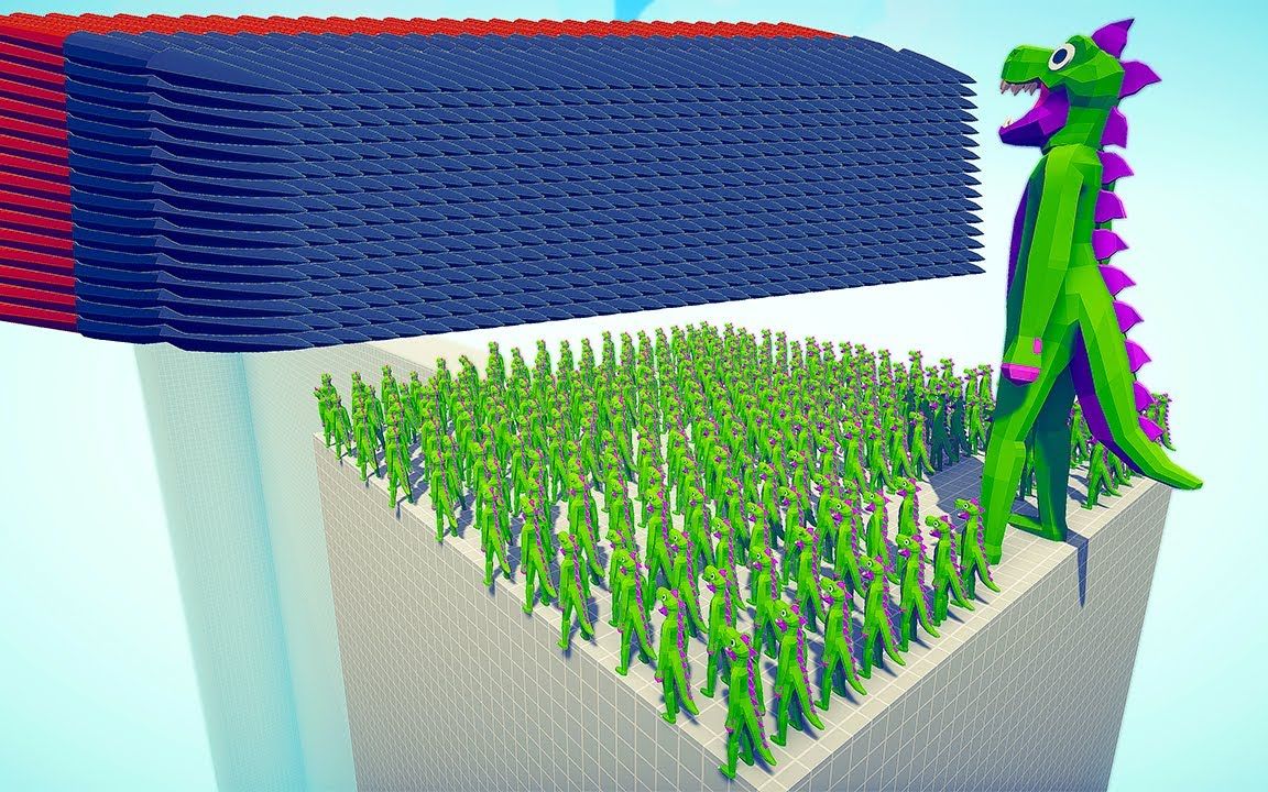100x 霸王龙 + 巨型霸王龙 vs 众神  全面战争模拟器Tabs mod模组单机游戏热门视频