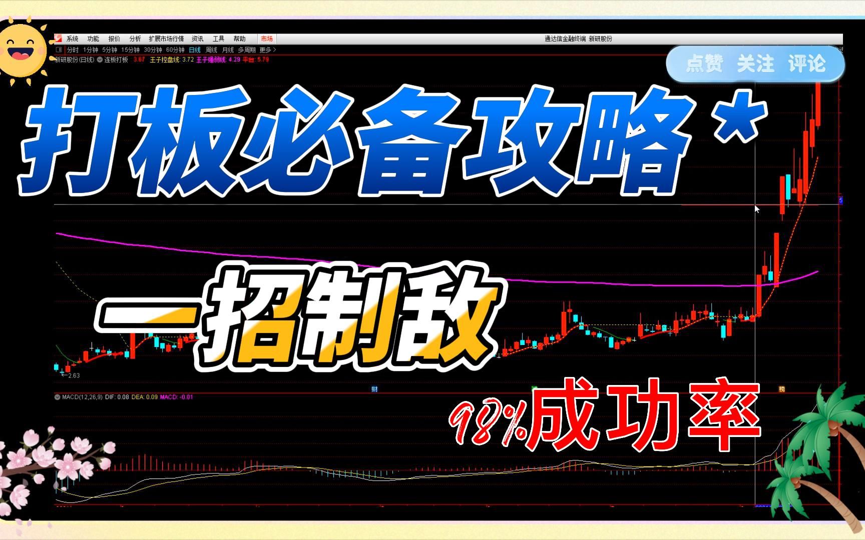 [图]一招打板连板的战法，把握精准介入时机，成功率达98%，建议收藏！