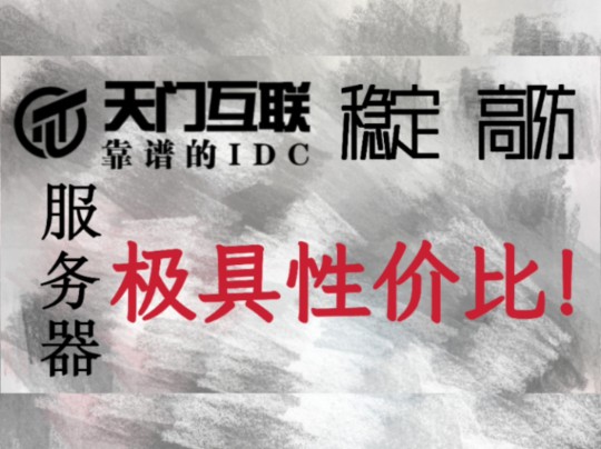 稳定高防服务器,极具性价比!