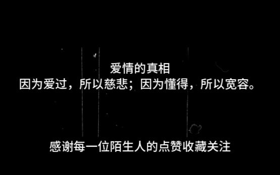 【爱情的真相】因为爱过,所以慈悲;因为懂得,所以宽容.哔哩哔哩bilibili