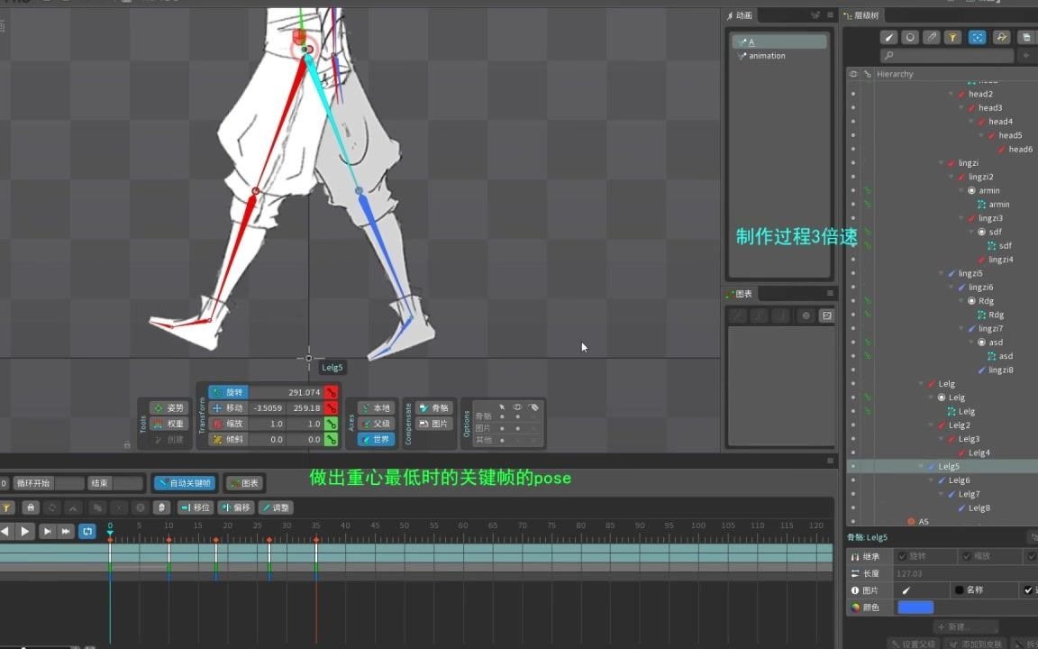 Spine2D走路动画教程(学会善用工具特性)哔哩哔哩bilibili