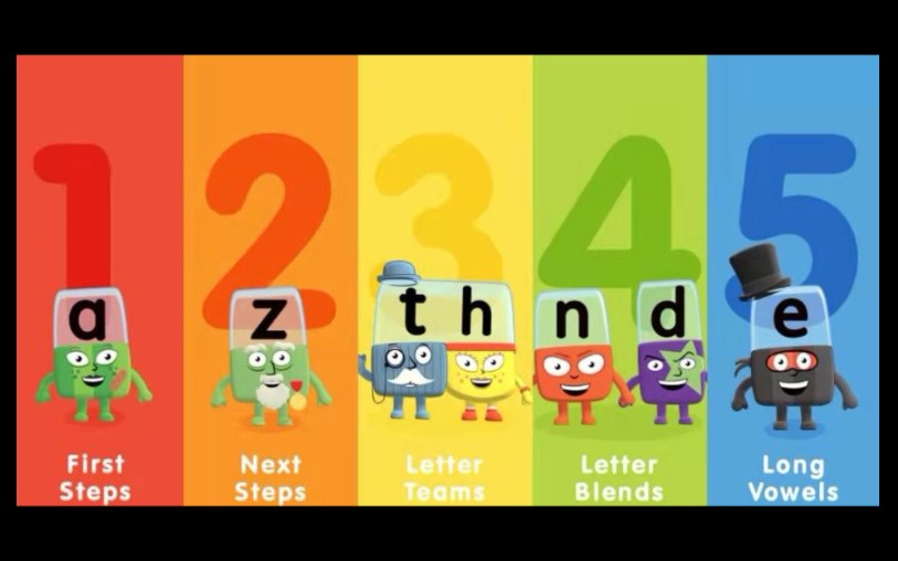 [图]（彩虹特别版）纯正英音自然拼读-Alphablocks Phonics-字母积木