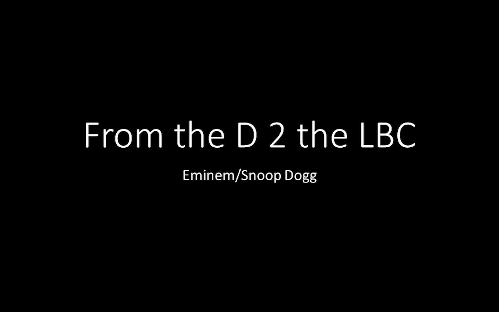 [图]【背歌词】from the D 2 the LBC