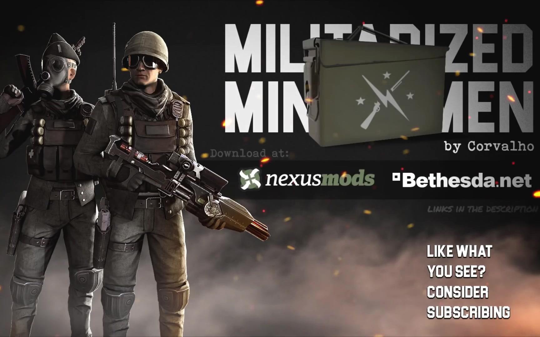 [更新到v1.1]义勇兵军事风套装 - 辐射4 mod