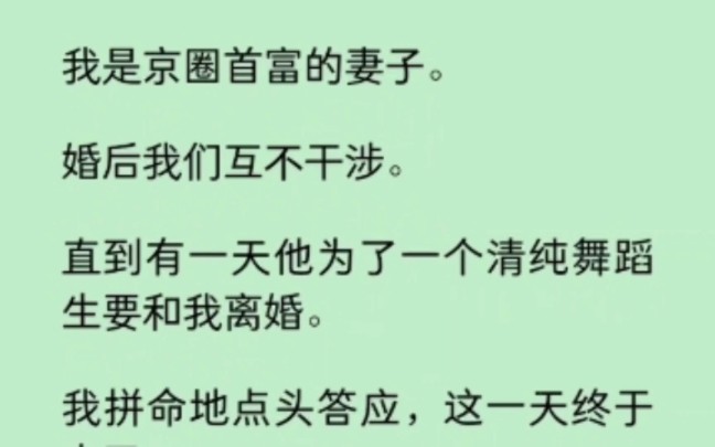 我是京圈首富的妻子,婚后我们互不干涉.直到有一天他为了一个清纯舞蹈生要和我离婚,我拼命的点头答应… 《迷遇渣男》~知乎哔哩哔哩bilibili