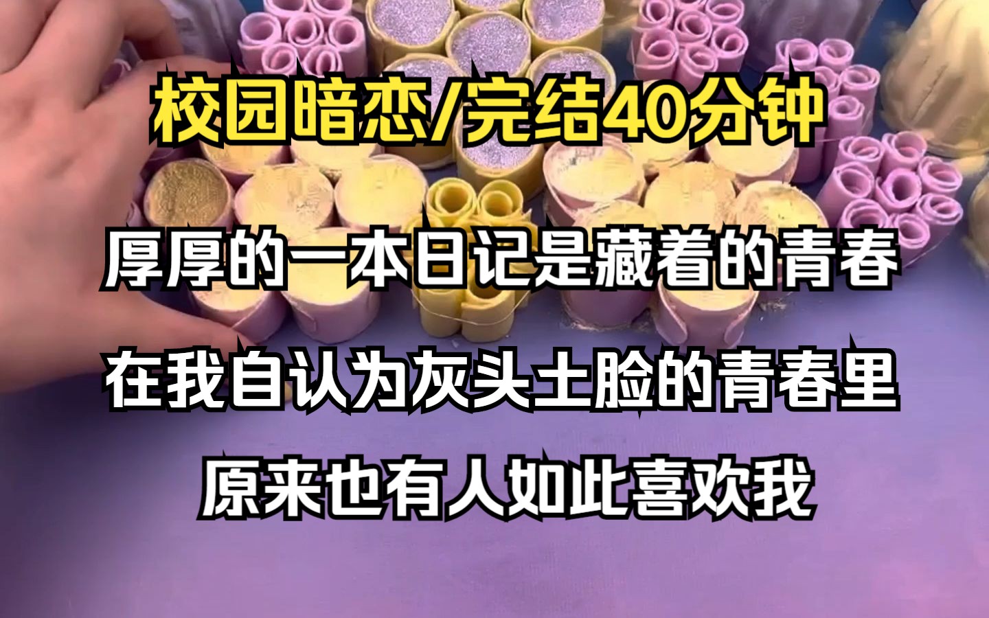 [图]（已完结）校园暗恋，厚厚的一本日记是藏着的青春，在我明媚张扬的17岁，在我自认为灰头土脸的青春里，原来也有人如此喜欢我。