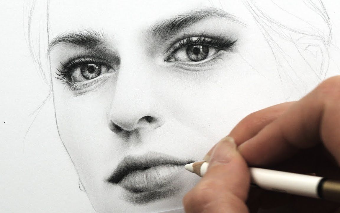 素描肖像阴影部位的详细画法