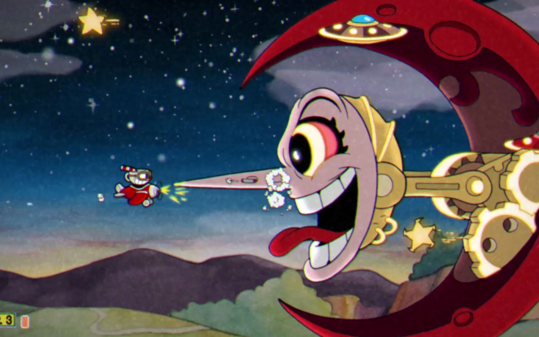 茶杯头boss齐柏林飞艇丑陋的飞机娘无伤专家难度评分s