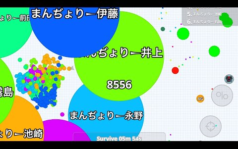 Agar.io/全民星球  拽得一批的弧式双刷霸服 球球Agar越来越容易了? 超大的服哦! 球球大作战的爸比哔哩哔哩bilibili