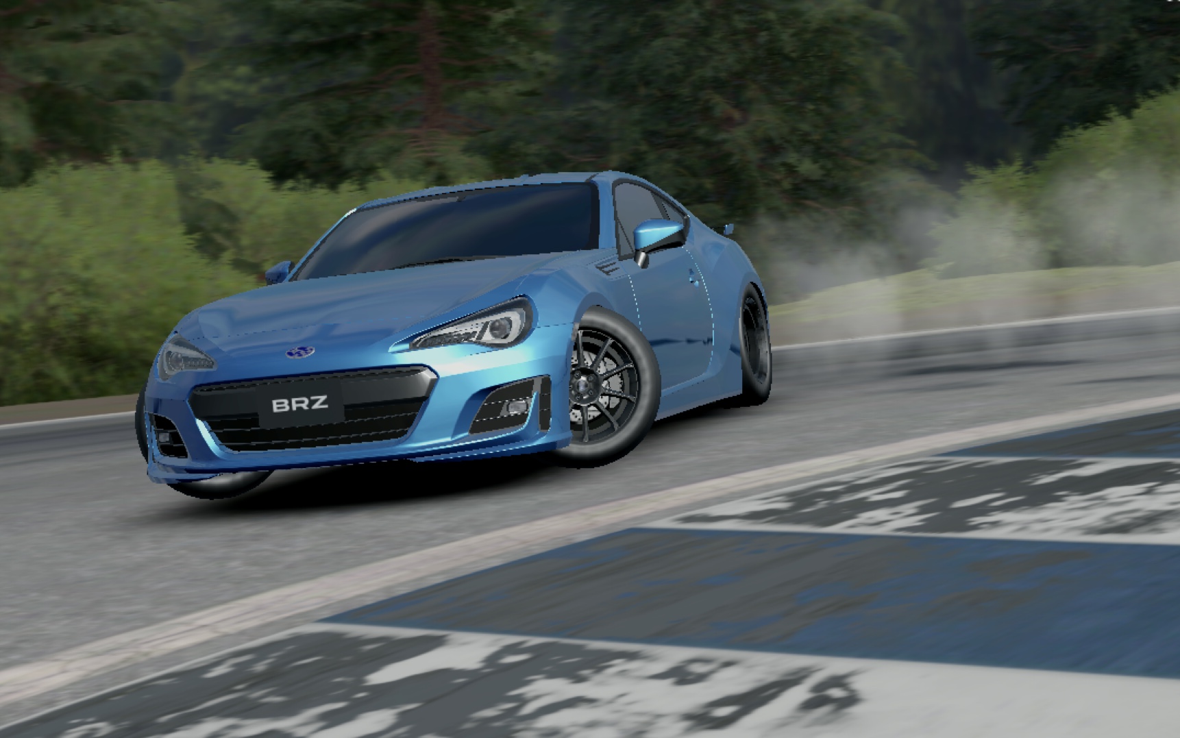 绝对赛车新版本270漂移物理引擎展示车辆斯巴鲁brz轮胎热熔车重1000kg