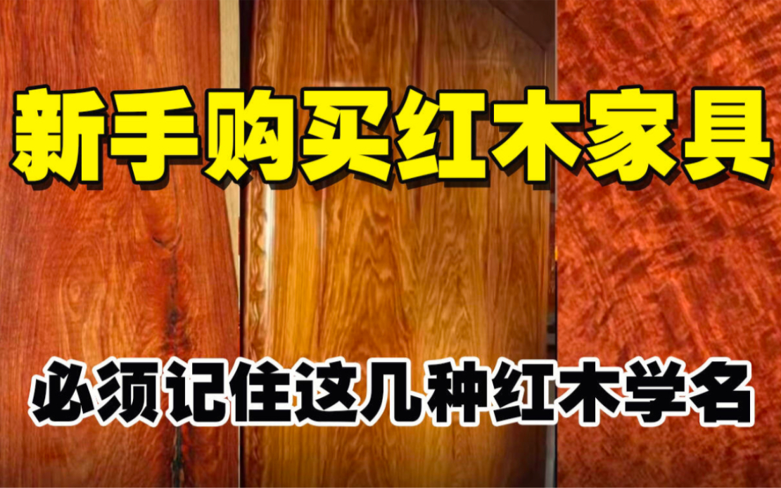 新手购买红木家具,必须记住的几种国标红木学名,浅色系3种,深色系6种哔哩哔哩bilibili