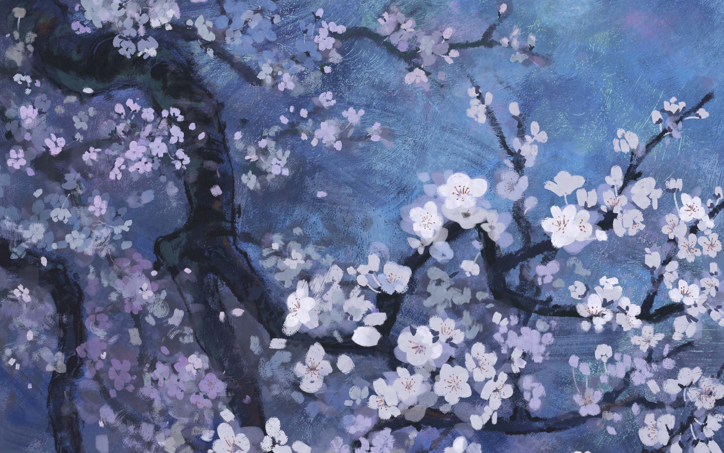 活动  【板绘】一棵树开花的过程