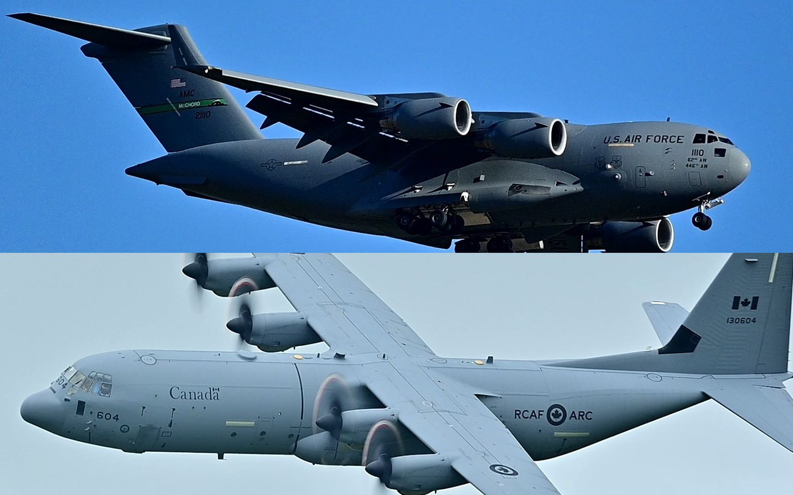 航展限定:c17/c130反推倒车