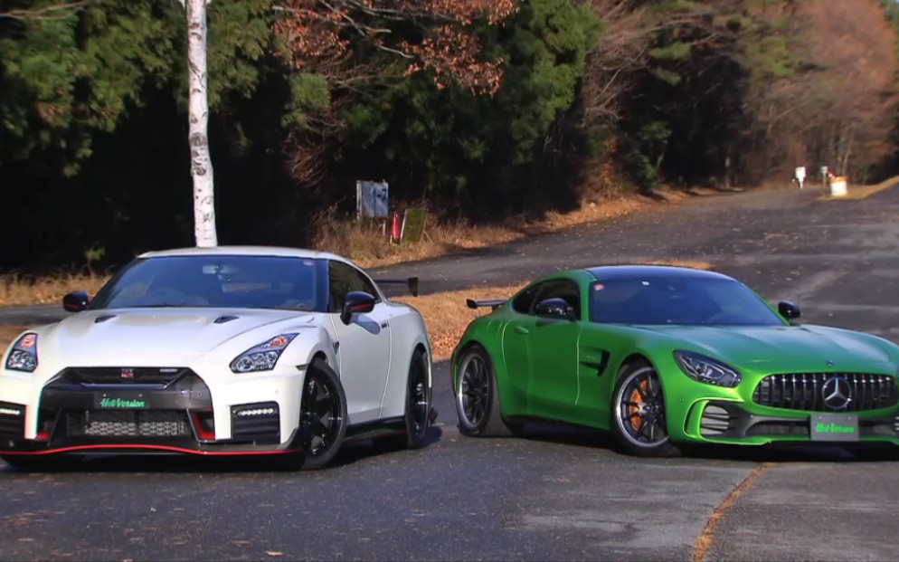 秋名山上gtr对gt r,日产gtr nismovs奔驰amg gt r
