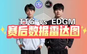 Descargar video: TTG 3:1战胜EDGM！拿下年总首胜！赛后数据雷达图