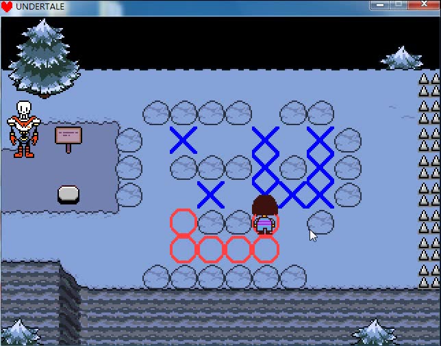 6秒过ut中雪镇papyrus小天使的骷髅谜题