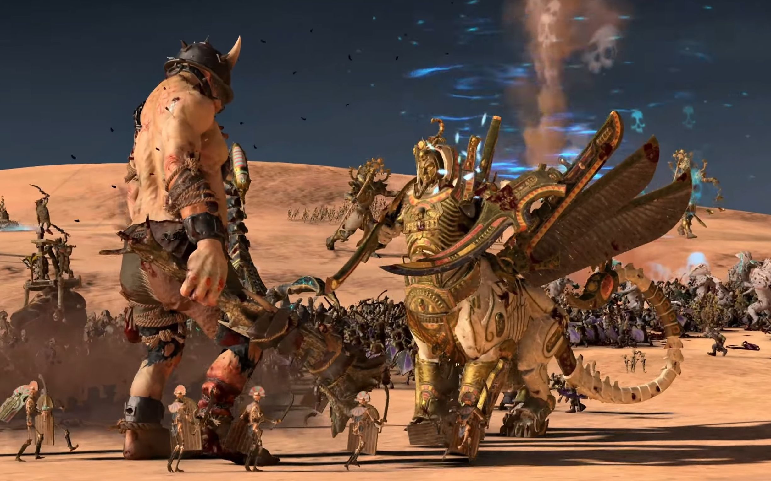 战锤3全面战争视频:孬不拉部落 vs 古墓王